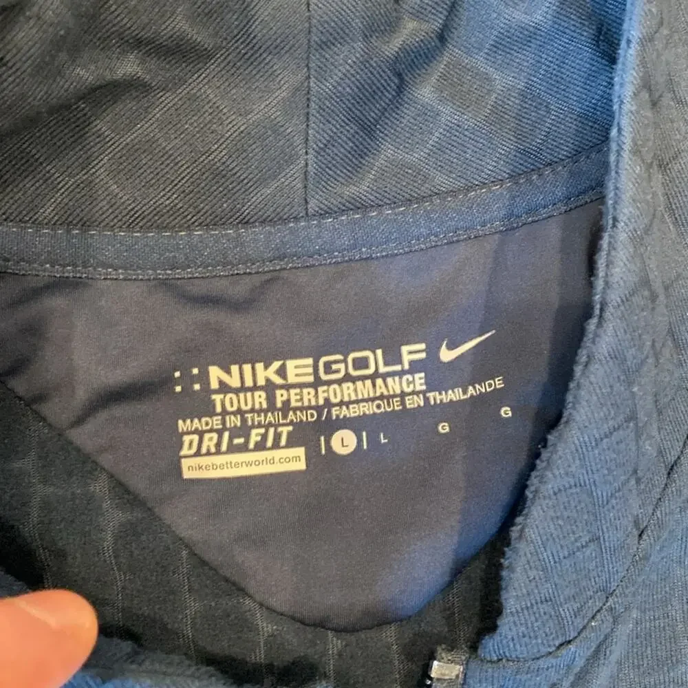 Nike Golf Men's Tour Performance Full Zip Jacket Dark Blue Size L